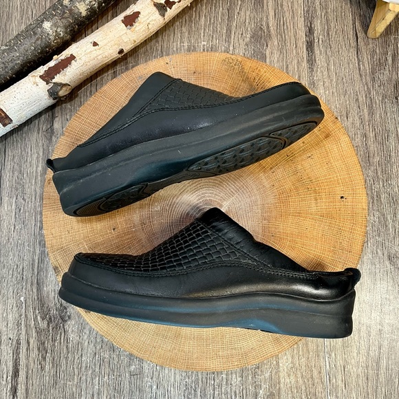 *Birkenstock Footprints | Ashby Woven Leather Mules in Black Size 36/5 N - Picture 7 of 14